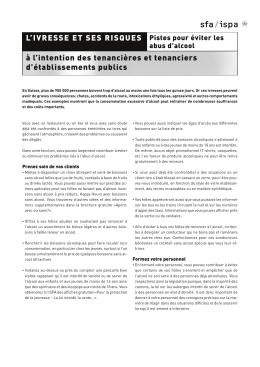 Conseils à l`intention des tenanciers et