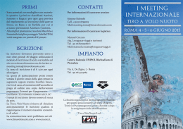 i&deg; meeting internazionale - tiro a volo nuoto