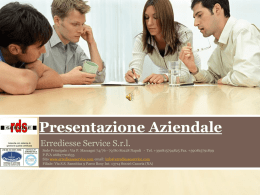 Presentazione Aziendale - Errediesse Service srl