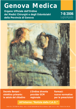 Notizie dalla CAO - Ordine dei medici