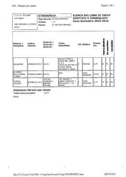 libri di testo primaria a.s.2015