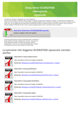 Deep Silver ECD637026 opuscolo