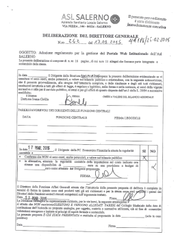 Regolamento portale web aziendale