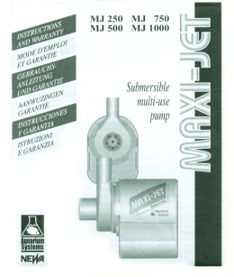 Marine Land 727085 120V 24W Submersible Water Pump