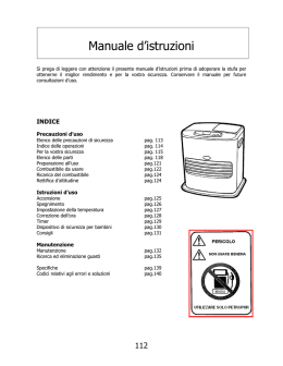 Manuale d`istruzioni