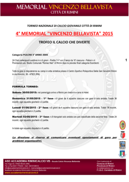 Scarica il calendario - Accademia Riminicalcio VB
