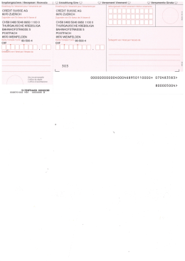 Empfangsschem l R@c€piss€ / Ricevuta Q} Einzahlung Giro Q} Q