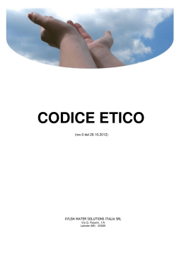 Leggi Codice Etico modello 231 Xylem Italia