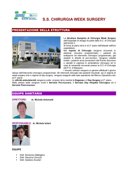S.S. CHIRURGIA WEEK SURGERY