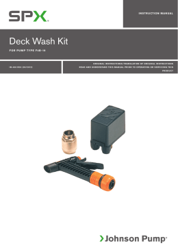 Deck Wash Kit