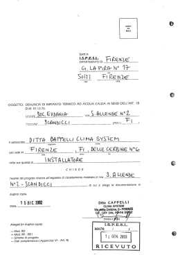 relazione tecnica - Comune di Scandicci