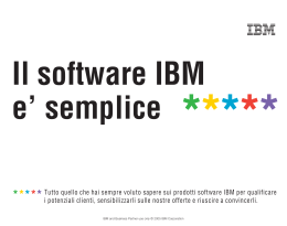 Tutto quello che hai sempre voluto sapere sui prodotti software IBM
