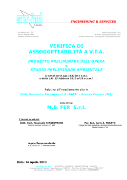 MB FER Srl - Mapserver provincia di Massa Carrara