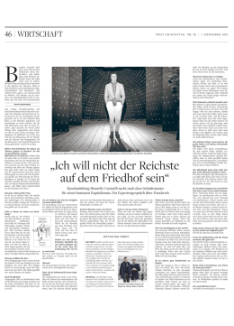 &bdquo;Ich will nicht der Reichste auf dem Friedhof sein&ldquo;