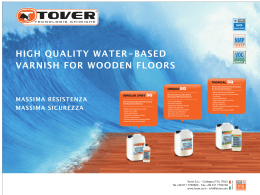 HIGH QUALITY WATER-BASED VARNISH FOR WOODEN FLOORS