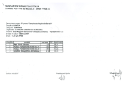 03/02/2007 2^ prova - Comitato Regionale Friuli Venezia Giulia