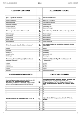 CULTURA GENERALE E LOGICA