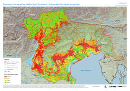 Distretto idrografico delle Alpi Orientali: Vulnerabilità degli acquiferi