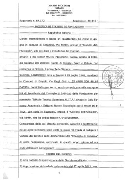 Visualizza e scarica lo statuto in formato pdf