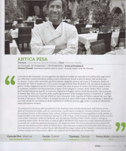 LA REPUBBLICA - Ristorante Antica Pesa