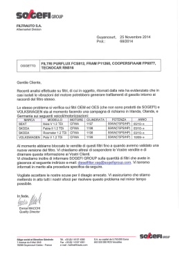 filtri purflux fcs812, fram p11260, coopersfiaam fp6077, tecnocar rn516