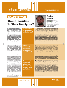 web analytics - Google Analytics in 30 secondi