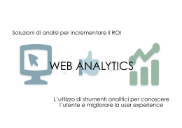 Web analytics.pptx - Università di Urbino