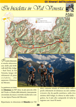 In bicicletta in Val Venosta - Accademia Geografica Mondiale