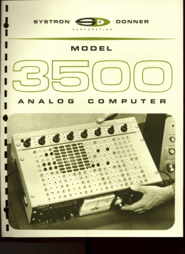 Model 3500 ANALOG COMPUTER