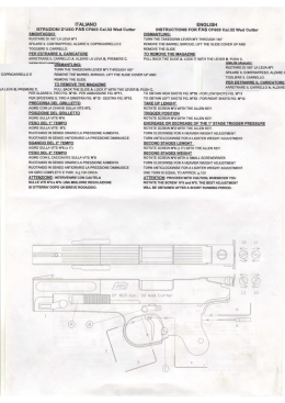 ITALIANO ISTRUZIONI D`USO FAs CF603 Cal.32 Wad Cutter