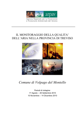 Comune di Volpago del Montello (dal 17/08/2010 al 26/09