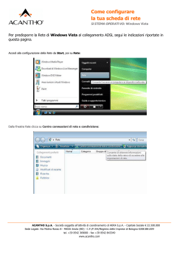 Come configurare la tua scheda di rete Windows Vista