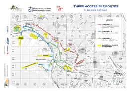 THREE ACCESSIBLE ROUTES in Genoa`s old town