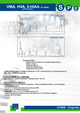 VMA, HVA, 5-HIAA applicazione 2