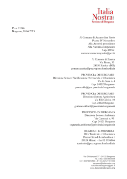 Parere verifica di assoggettabilit&agrave; a VAS per Variante