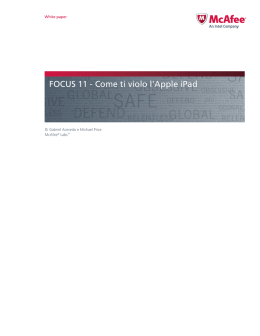 FOCUS 11 - Come ti violo l`Apple iPad