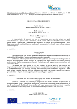 Legge sulle trasgressioni