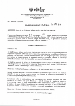 Accordo siglato AOU San Martino, Genova