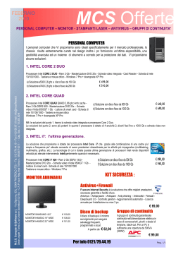 MCS Offerte - MCS Computer & Software