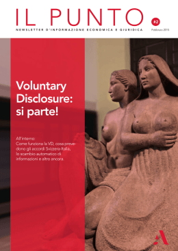 Voluntary Disclosure: si parte!