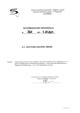 Servizio Sanitario Nazionale - Regione Liguria