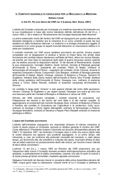 La prima sostanziale novit del riordino CNR nel