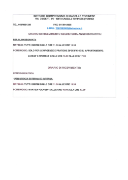 istituto comprensivo di caselle torinese via guibert, 315