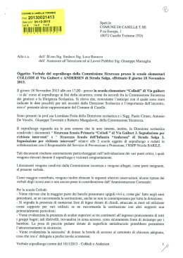 Sopralluogo 18/11/2013 - Comitato Genitori dell`Istituto