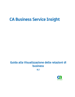 Guida alla Visualizzazione delle relazioni di business di CA