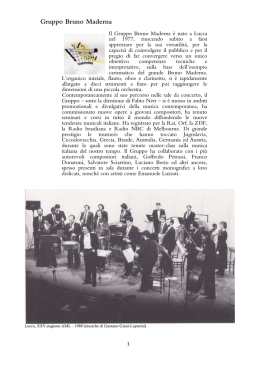 Scarica il programma di sala - "Amici della Musica" Viareggio