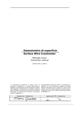 Estensimetro di superficie Surface Wire Crackmeter