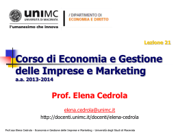 Lezione 21 - alfabetico dei docenti 2009 - 2013