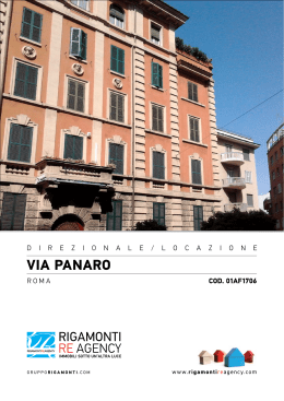 VIA PANARO - Rigamonti Case