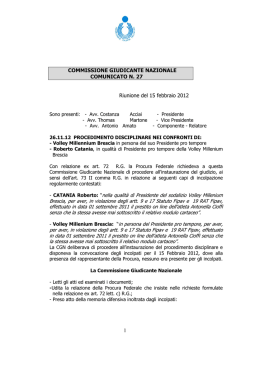 Visualizza - Centro studi di diritto, economia ed etica dello sport